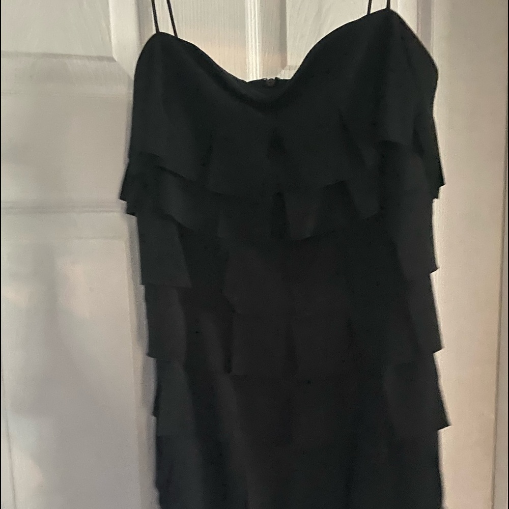 Little black ruffle dress